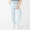 Juniors' Plus Size SO® Super High Rise Baggy Dad Jeans -SO Juniors Fashion Clothing 5676974 Super Light
