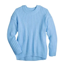 Juniors' SO® Slouchy Crewneck Sweater -SO Juniors Fashion Clothing 5684429 ALT5