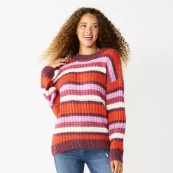 Juniors' SO® Slouchy Crewneck Sweater