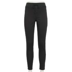 Juniors' SO® Adaptive Easy Dressing Rib Waist Jeggings