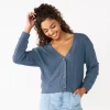 Juniors' SO® Cropped Button-Front Cardigan 2 Juniors' SO® Cropped Button-Front Cardigan -SO Juniors Fashion Clothing 5685552 Cyclone Blue