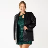 Juniors' Plus Size SO® Oversized Faux-Leather Blazer 2 Juniors' Plus Size SO® Oversized Faux-Leather Blazer -SO Juniors Fashion Clothing 5693991