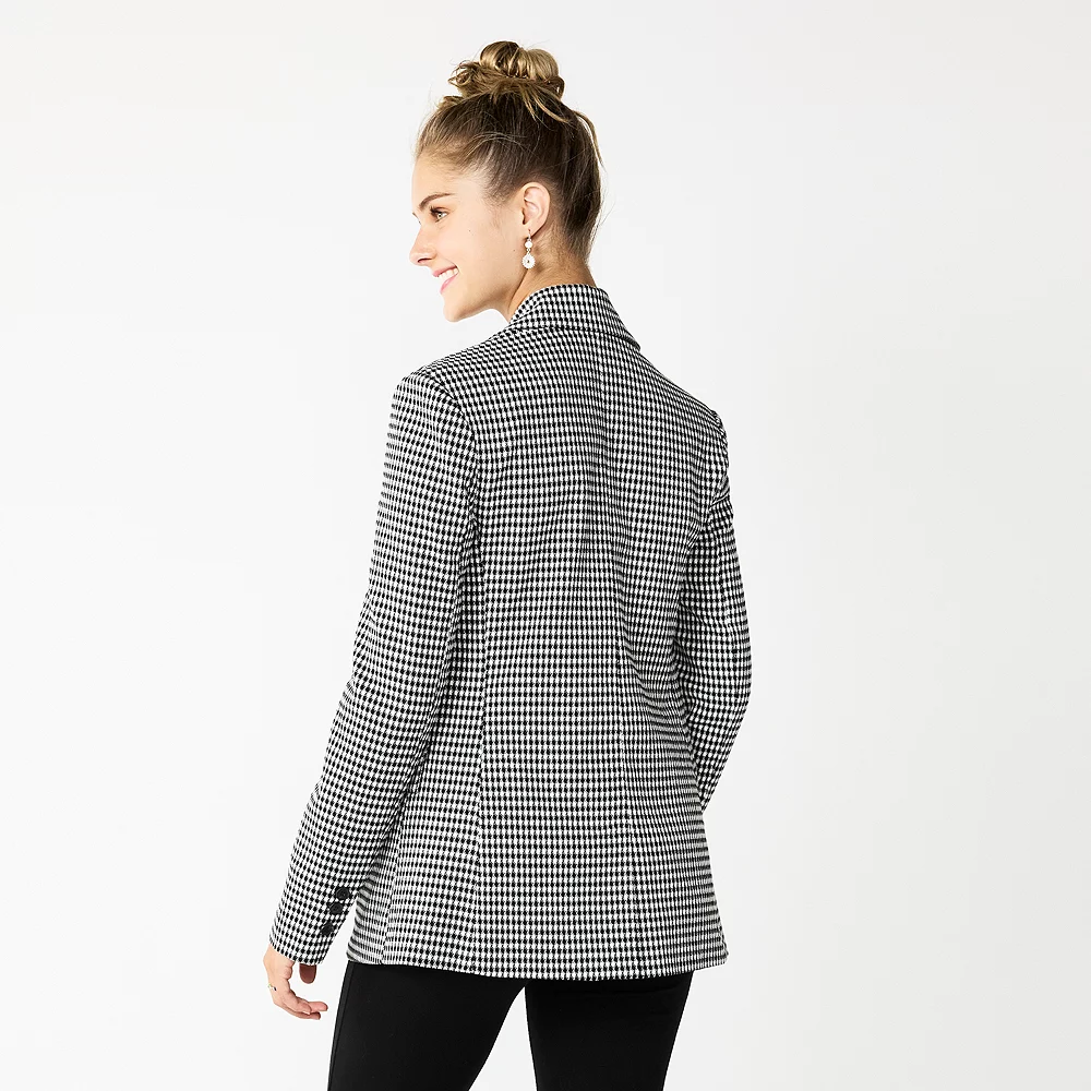 Juniors' SO® Double Breasted Twill Blazer 4 Juniors' SO® Double Breasted Twill Blazer - Image 2