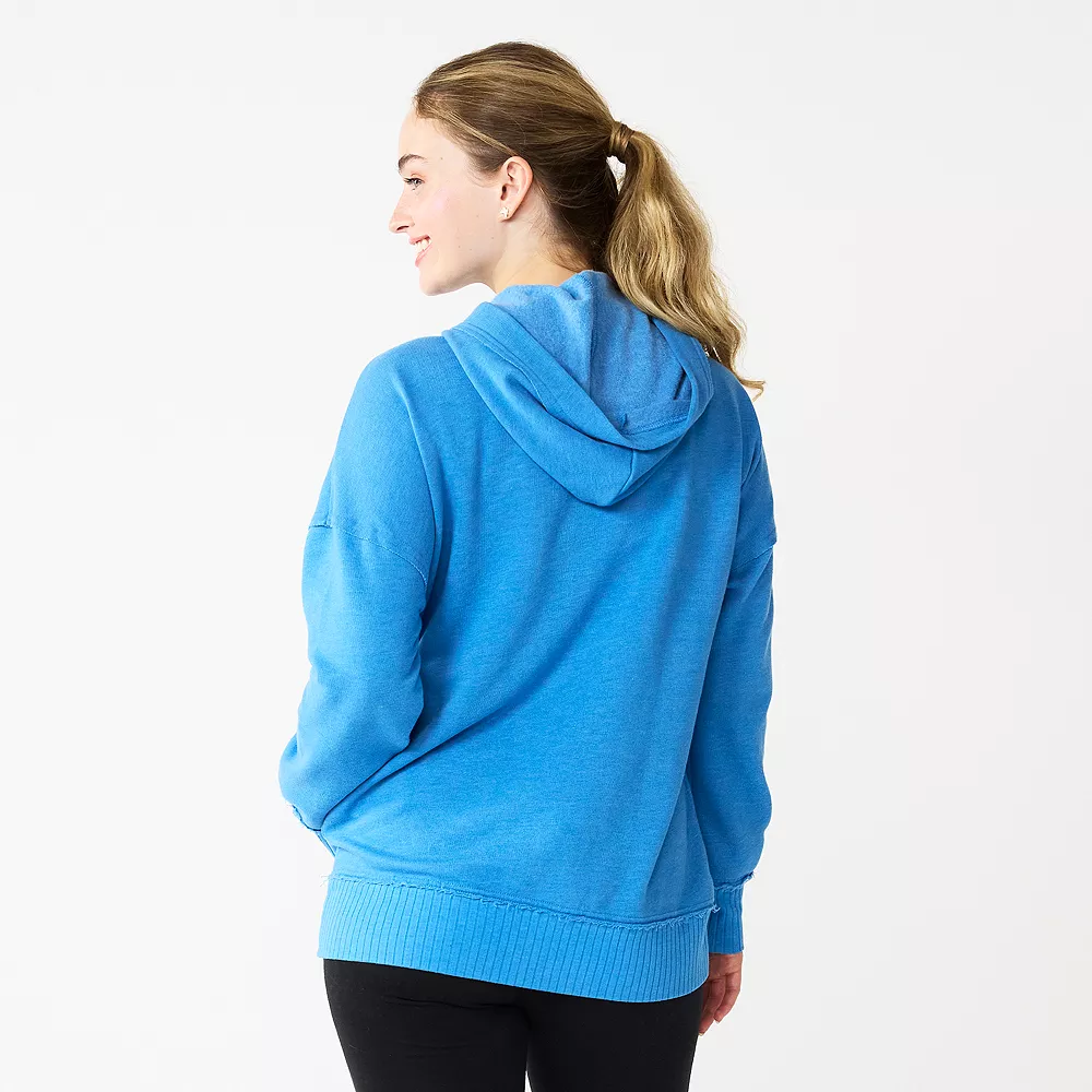 Juniors' SO® 1/4 Snap Hoodie 4 Juniors' SO® 1/4 Snap Hoodie - Image 2