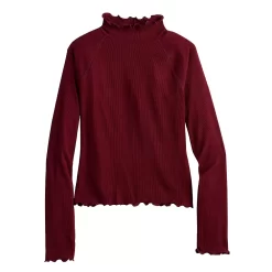 Juniors' SO® Cozy Mockneck Top -SO Juniors Fashion Clothing 5703731 ALT5