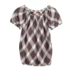 Girls 4-16 SO® Puff Sleeve Woven Top In Regular & Plus Size 2 Girls 4-16 SO® Puff Sleeve Woven Top In Regular & Plus Size -SO Juniors Fashion Clothing 5718101 Cream Plaid