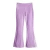 Girls 7-16 SO Cozy Corded Velour Flare Pant In Regular & Plus Size -SO Juniors Fashion Clothing 5745784 Lavender