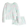 Girls 4-16 SO® Hacci Tee & Shorts Pajama Set