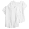 Girls 4-20 & Plus Size SO® 2-pk. Favorite V-Neck Tees -SO Juniors Fashion Clothing 5796169 White White