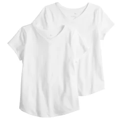Girls 4-20 & Plus Size SO® 2-pk. Favorite V-Neck Tees