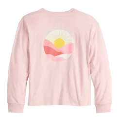 Girls 6-20 SO® Oversized Long-Sleeve Tee In Regular & Plus -SO Juniors Fashion Clothing 5818191 ALT4