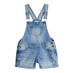 Girls 6-20 SO® Denim Shortalls In Regular & Plus Size