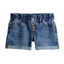Girls 6-20 SO® Paperbag Waist Denim Shortie Shorts