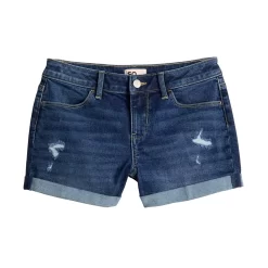 Girls 6-20 SO® Midrise Denim Shortie Shorts In Regular & Plus Size