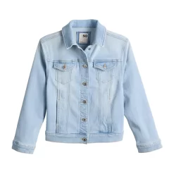 Girls 6-20 SO® Relaxed Denim Jean Jacket In Regular & Plus