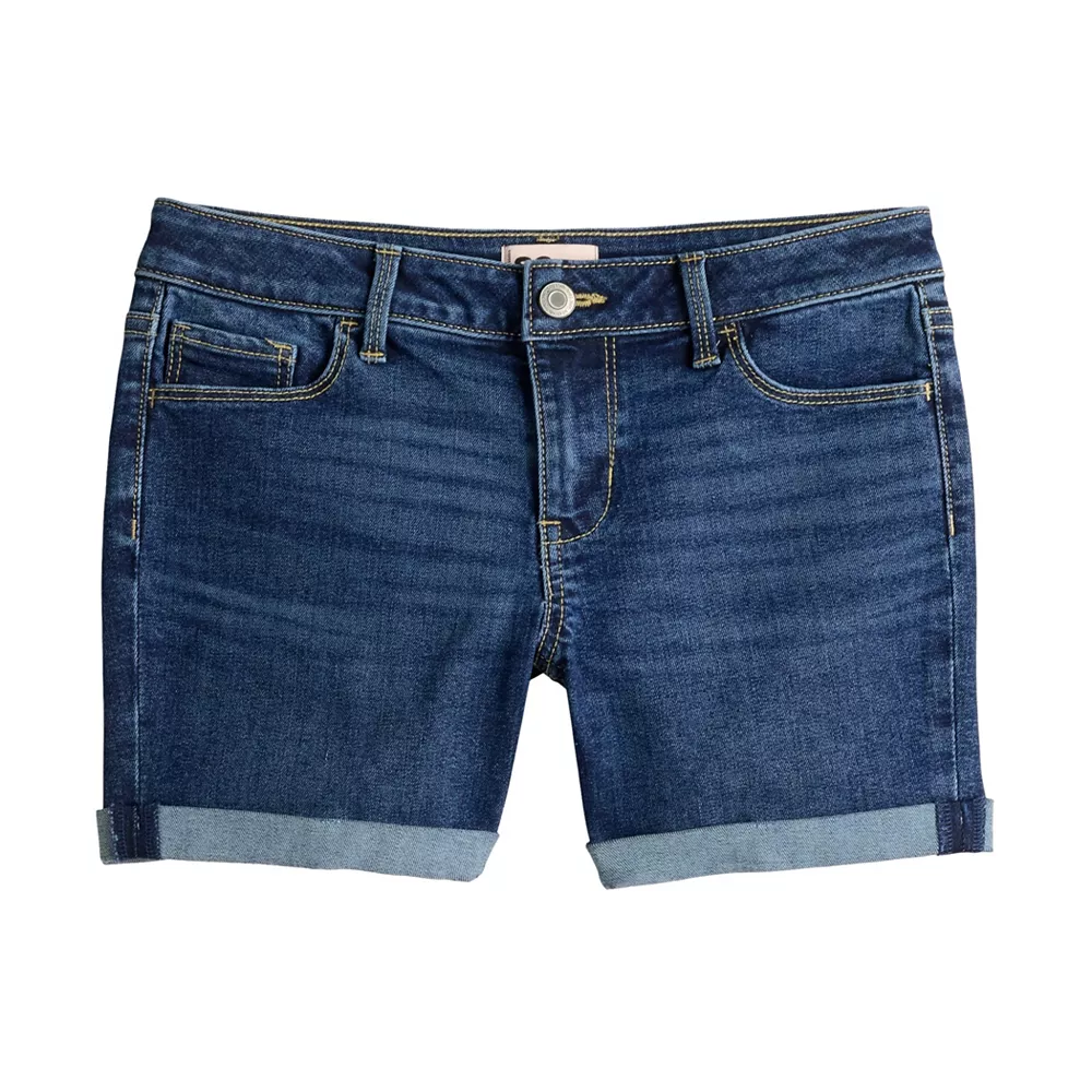 Girls 6-20 SO® Denim Midi Shorts In Regular & Plus Size 3 Girls 6-20 SO® Denim Midi Shorts In Regular & Plus Size