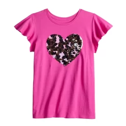 Girls 6-20 SO® Ruffle Sleeve Flip Sequin Graphic Tee In Regular & Plus Size 8 Girls 6-20 SO® Ruffle Sleeve Flip Sequin Graphic Tee In Regular & Plus Size -SO Juniors Fashion Clothing 5848052 ALT