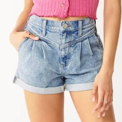 Juniors' SO® High Rise Mom Shorts