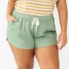 Juniors' Plus Size SO® Soft Dolphin Hem Shorts -SO Juniors Fashion Clothing 5866032 Malou Green