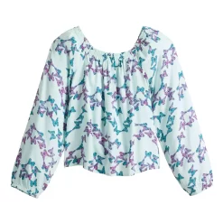 Girls 6-20 SO® Square Neck Peasant Top In Regular & Plus Size