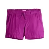 Girls 6-20 SO® Mid Rise Soft Shorts In Regular & Plus Size -SO Juniors Fashion Clothing 5882714 Berry
