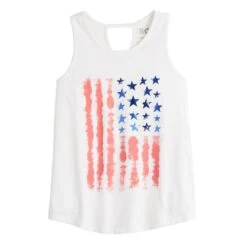 Girls 6-20 SO® Keyhole Swing Graphic Tank Top In Regular & Plus Size