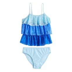 Girls 4-16 SO® Tiered Tankini Top & Bottoms Swimsuit Set