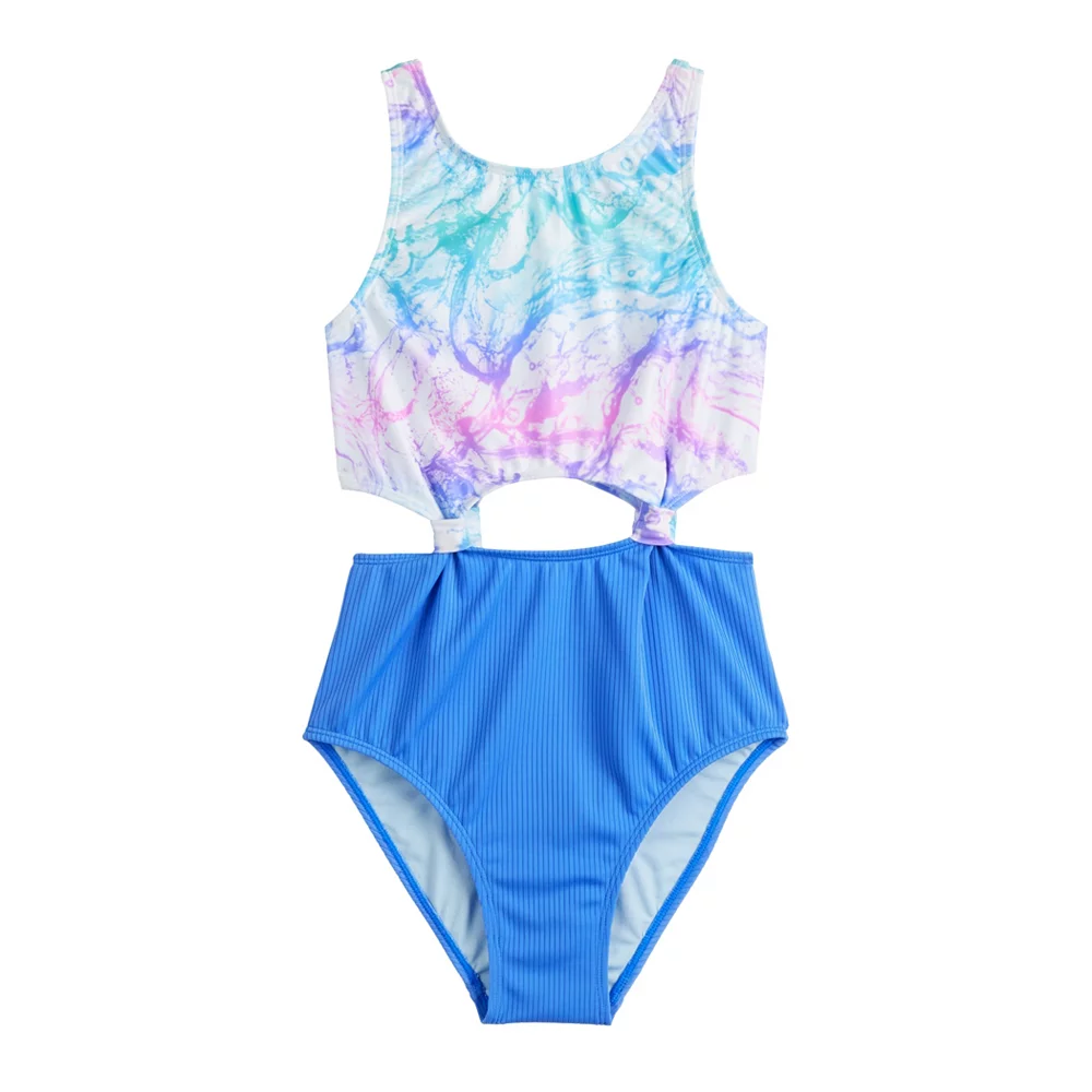 Girls 4-16 SO® Side Knot One-Piece Swimsuit 3 Girls 4-16 SO® Side Knot One-Piece Swimsuit