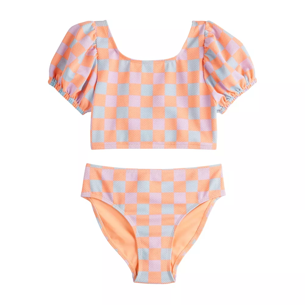 Girls 4-16 SO® Bikini Top & Bottoms Swimsuit Set 3 Girls 4-16 SO® Bikini Top & Bottoms Swimsuit Set
