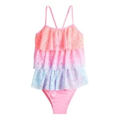 Girls 4-16 SO® Adaptive One-Piece Swimsuit