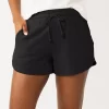 Juniors' SO® Favorite Dolphin Hem Fleece Shorts -SO Juniors Fashion Clothing 5945844 Black