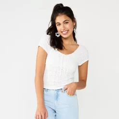 Juniors' SO® Knit Corset Top