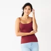 Juniors' SO® Scoop Cami -SO Juniors Fashion Clothing 5947702 Berry Magnolia