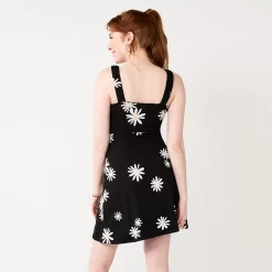 Juniors' SO® Bungee-Strap Skater Dress -SO Juniors Fashion Clothing 5949110 ALT