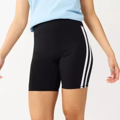 Juniors' SO® Side Stripe Lounge Bike Shorts