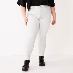 Juniors' Plus Size SO® Super High Rise Jeggings