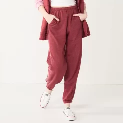 Juniors' SO® Oversized High-Rise Boyfriend Joggers