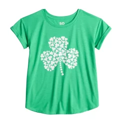 Girls 4-20 SO® St Patrick's Day Graphic Tee In Regular & Plus Size