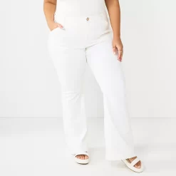 Juniors' Plus Size SO® High-Rise Flare Jeans